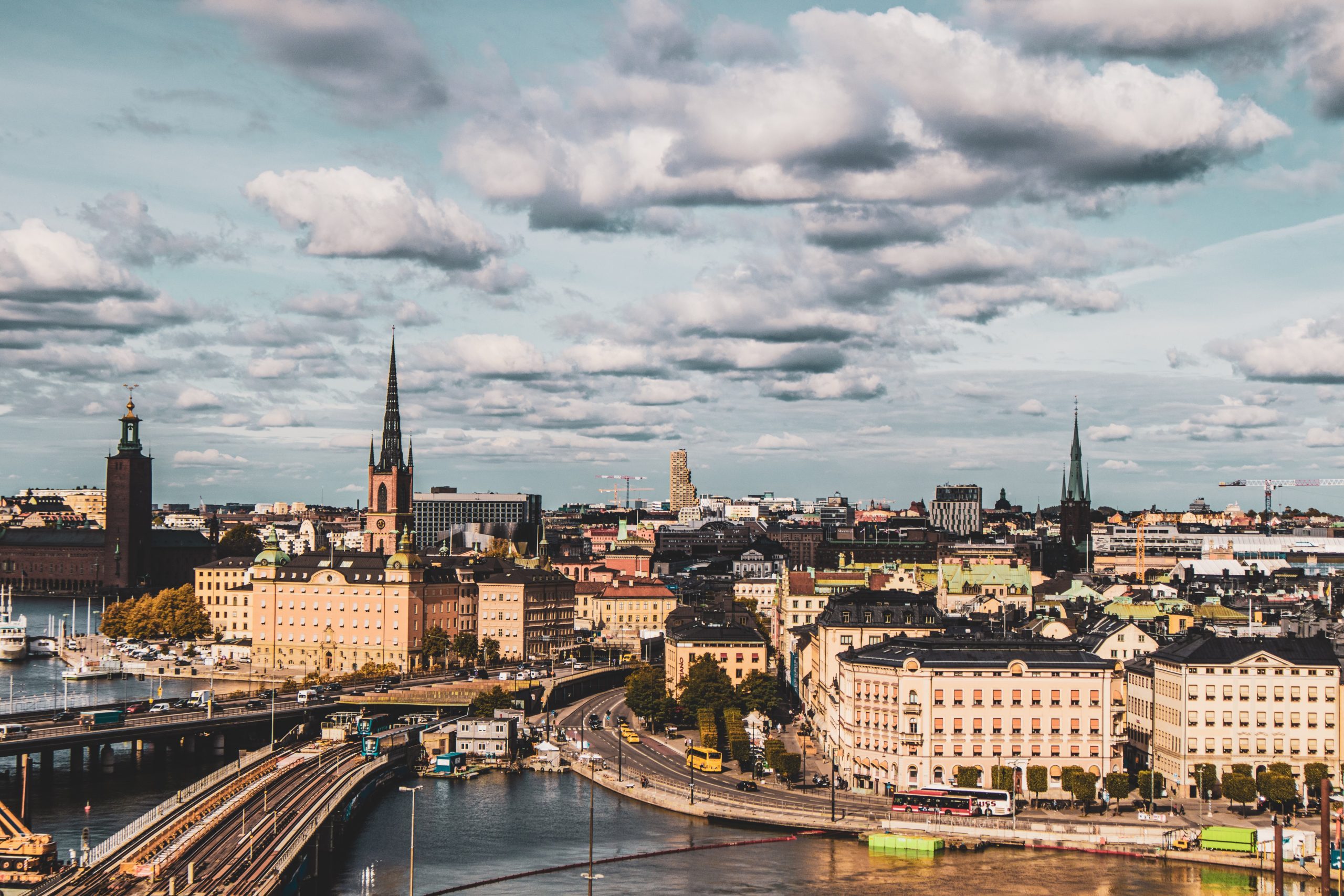 Aerial photography of buildings - Stockholm, Sweden