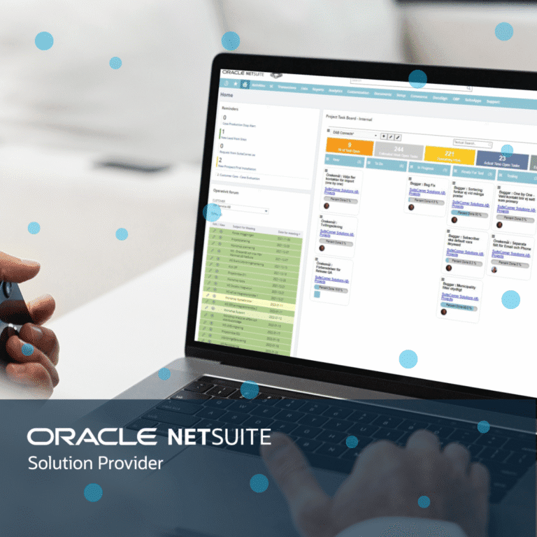 NetSuite CRM samlar hela kundresan i ett system.