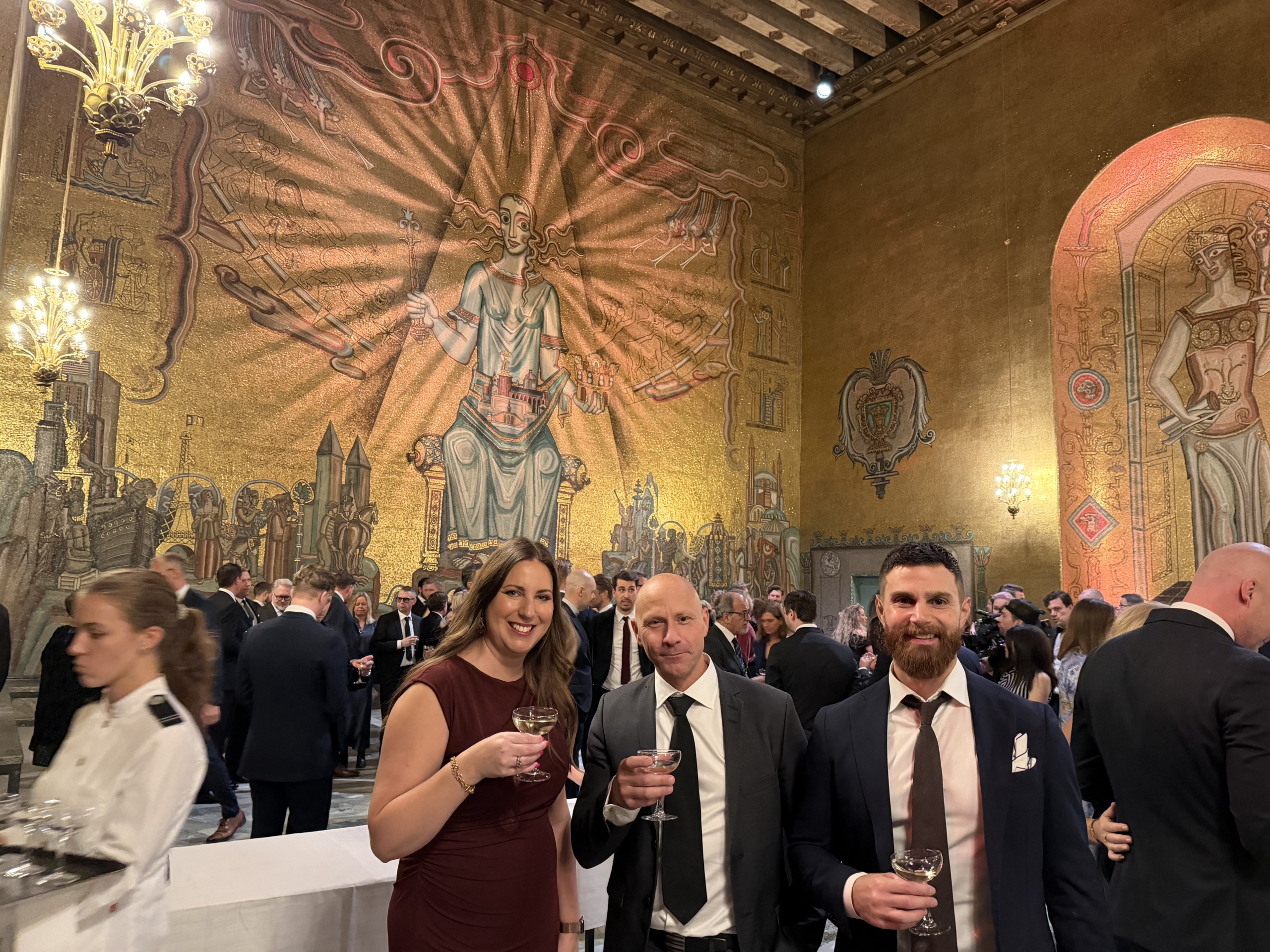 Stolta och glada på plats under årets Gasellgala.