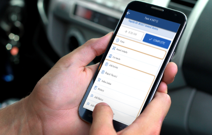 NetSuite Field Service Management mobilapp.