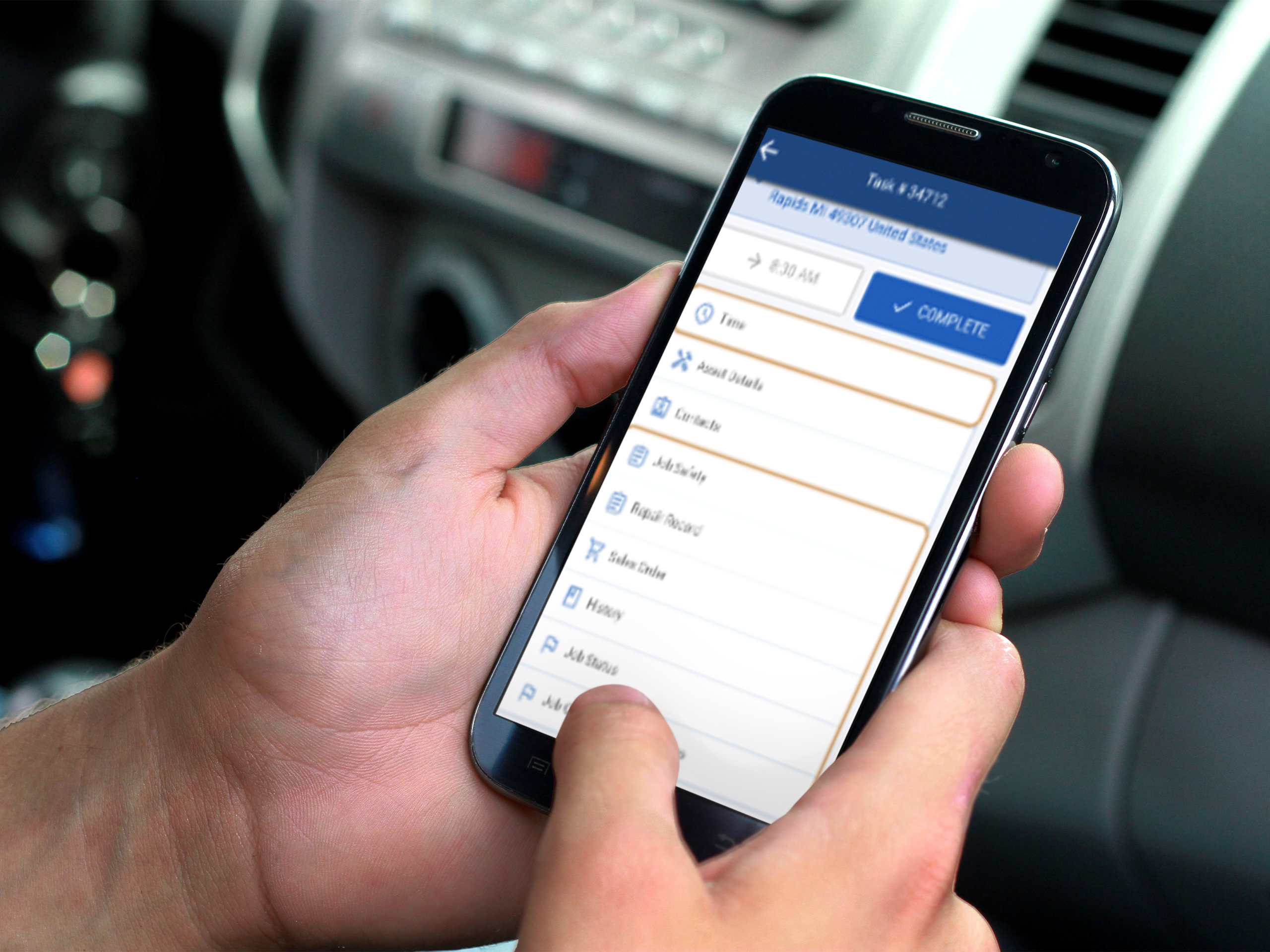 NetSuite Field Service Management mobilapp.