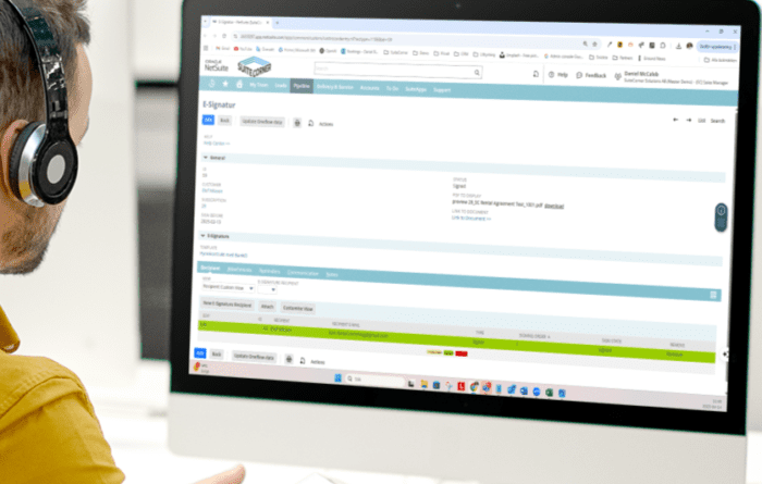 Oneflow för NetSuite som automatiserar avtalshantering, e-signering och uppföljning direkt i NetSuite.